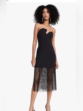 Amanda Uprichard Black Puzzle Dress